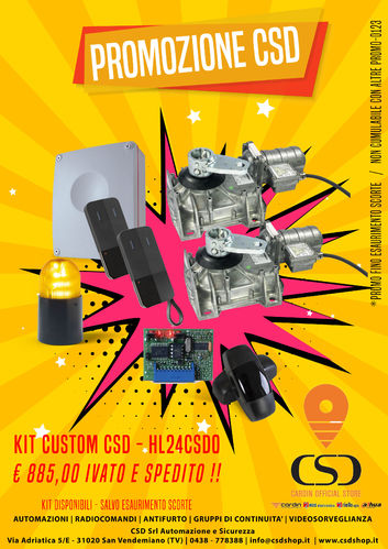 HL24CSD0 kit motori interrati 24V + elettronica
