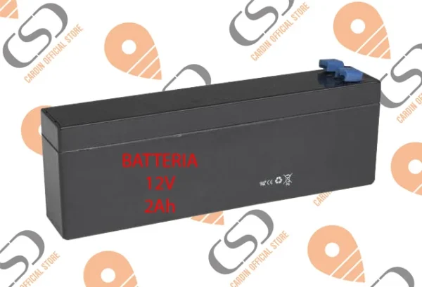 12V-2Ah BATTERIA al piombo 12V da 2Ah