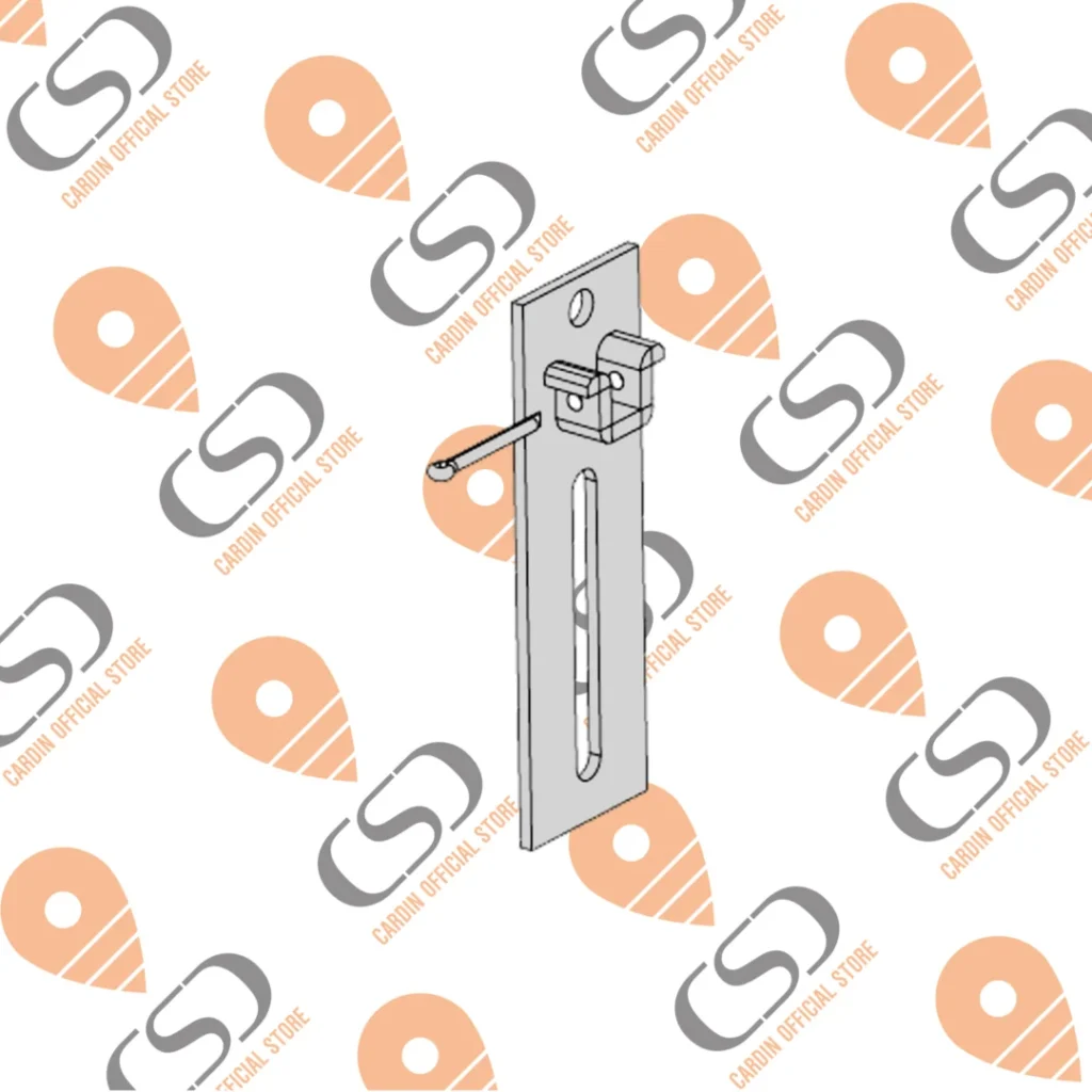 2204349 Staffa altezza regolabile c/culla perno quadro