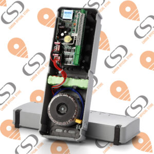 CC242EXTOP Centralina 24V c/econder SI batteria. Modello stretto x colonne